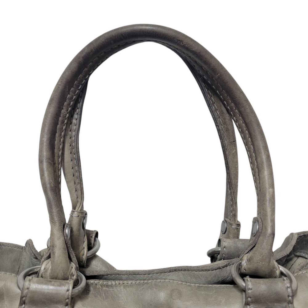 Frye Melissa Tote Women’s Genuine Distressed Leather Gray #34DB138 - Picture 8 of 10